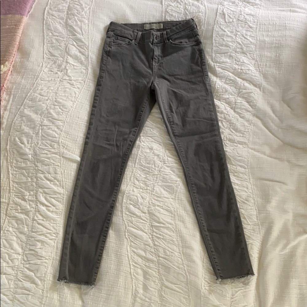 Grey Topshop Leigh Jeans